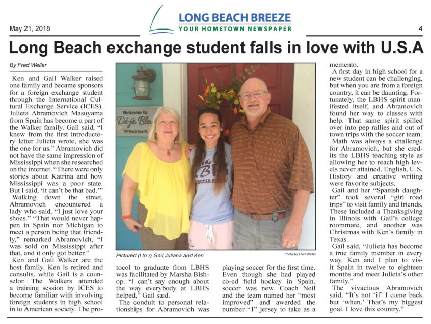 Long Beach Exchange Student Falls In Love With U S A Ices Usa